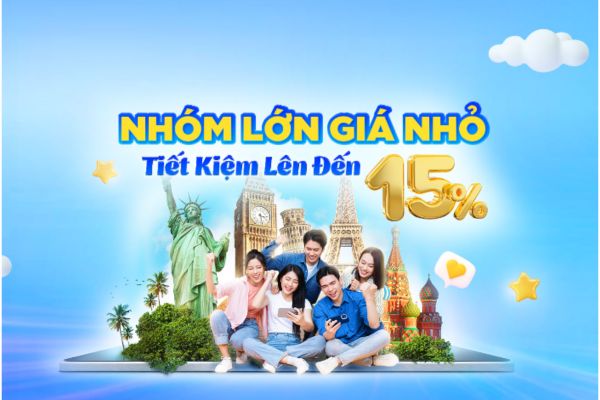 Mua Vé Nhóm Vietnam Airlines Giảm Ngay 15%