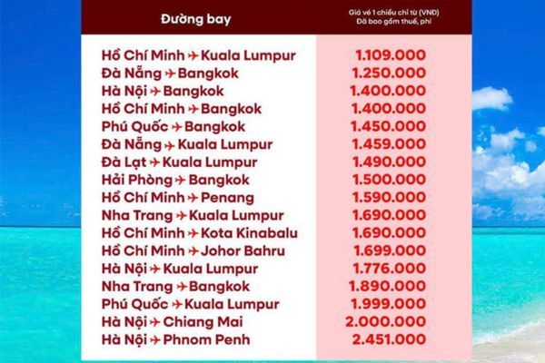 Mừng Quốc Khánh săn ngay vé AirAsia chỉ từ 1.109.000đ