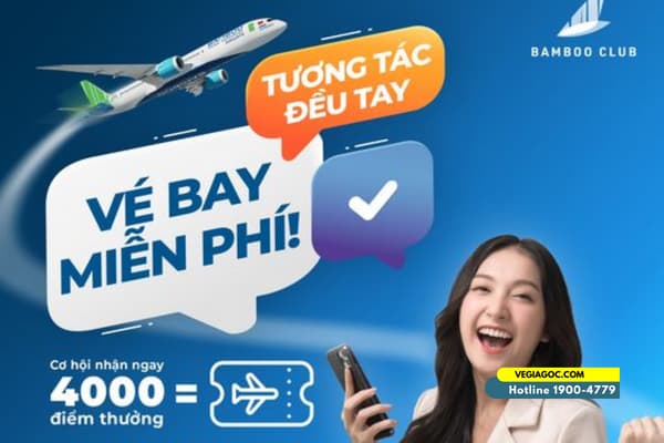 Nhận miễn phí vé bay Bamboo Airways với sự kiện hấp dẫn