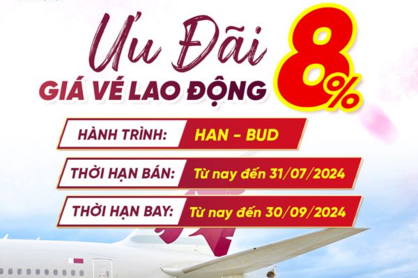 Qatar Airways giảm giá 8% cho vé lao động