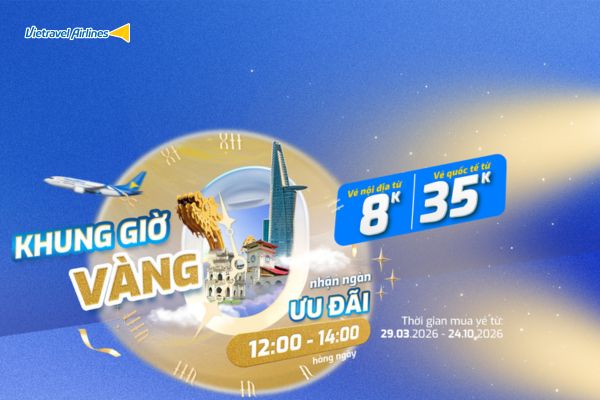 Đi về trọn chuyến &ndash; Săn ưu đ&atilde;i h&egrave; 2026 c&ugrave;ng Vietravel Airlines