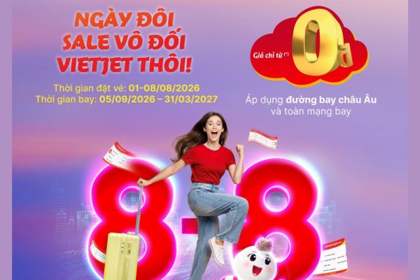 Săn ưu đãi Vietjet: Giảm đến 30% hạng vé cao cấp bay quốc tế