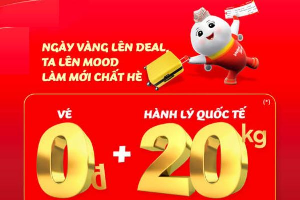 Săn vé 0Đ Vietjet nhận ngay ưu đãi hành lý miễn phí cực hời