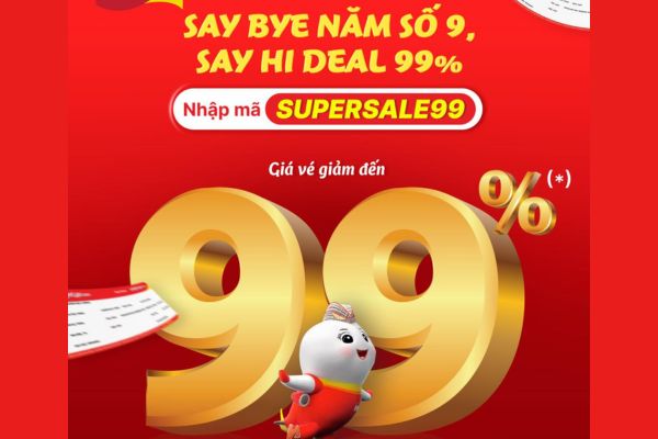 Săn vé 9/9 cùng Vietjet ưu đãi khủng giảm tới 99% giá vé