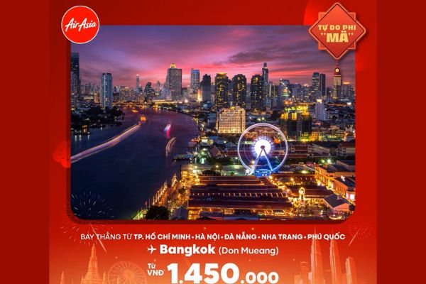 Săn v&eacute; m&aacute;y bay gi&aacute; rẻ AirAsia khởi h&agrave;nh từ Việt Nam gi&aacute; chỉ từ 1.349.000đ
