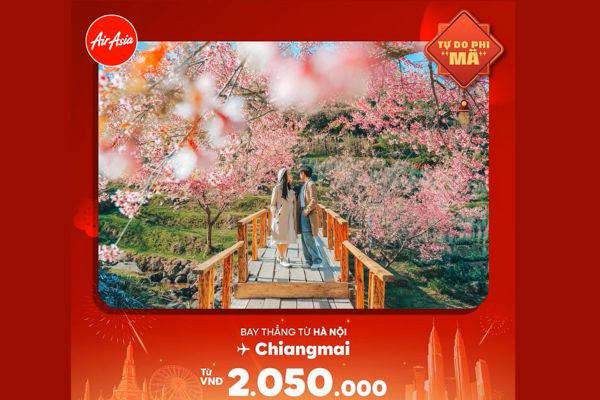 Săn v&eacute; m&aacute;y bay gi&aacute; rẻ AirAsia khởi h&agrave;nh từ Việt Nam gi&aacute; chỉ từ 1.349.000đ