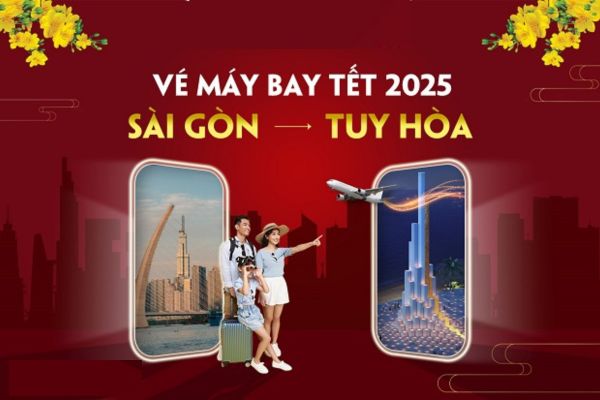 Săn vé máy bay Sài Gòn đi Tuy Hòa giá rẻ dịp Tết Ất Tỵ