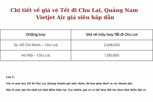 Săn vé máy bay Tết đi Chu Lai Quảng Nam VietJet giá tốt nhất