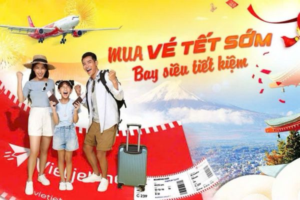 Săn vé máy bay Tết Vietjet Air đi Sài Gòn giá rẻ bất ngờ