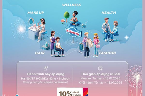 Săn vé ưu đãi lễ hội sắc đẹp Hàn Quốc 2025 Asiana Airlines