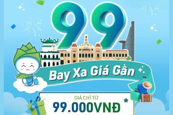 Siêu ưu đãi 9-9 Bay cùng Bamboo Airways chỉ từ 99K