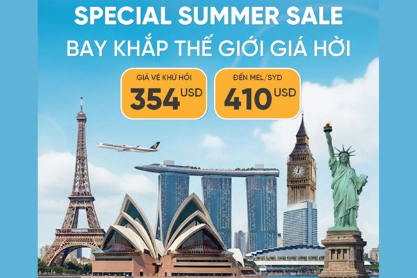 Singapore Airlines mở rộng mạng bay toàn cầu vé khứ hồi chỉ từ 354 USD