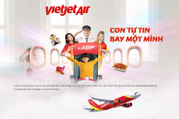 Sky Kids Bé yêu tự tin bay cùng VietJet Air
