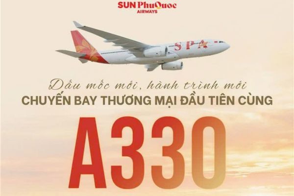 Sun PhuQuoc Airways giảm đến 25% v&eacute; Business A330 tr&ecirc;n c&aacute;c chặng nội địa