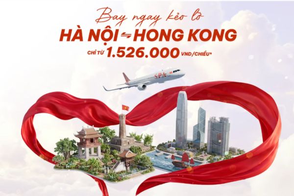 Sun PhuQuoc Airways mở b&aacute;n v&eacute; H&agrave; Nội &ndash; Hong Kong chỉ từ 1.526.000 VNĐ/chiều
