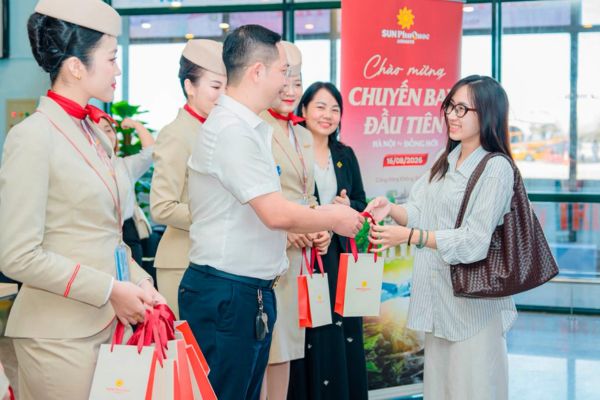 Sun PhuQuoc Airways mở th&ecirc;m 2 đường bay mới từ Đồng Hới