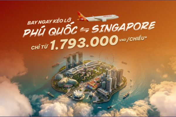 Sun PhuQuoc Airways mở ưu đ&atilde;i đặc biệt cho chặng bay Ph&uacute; Quốc &ndash; Singapore