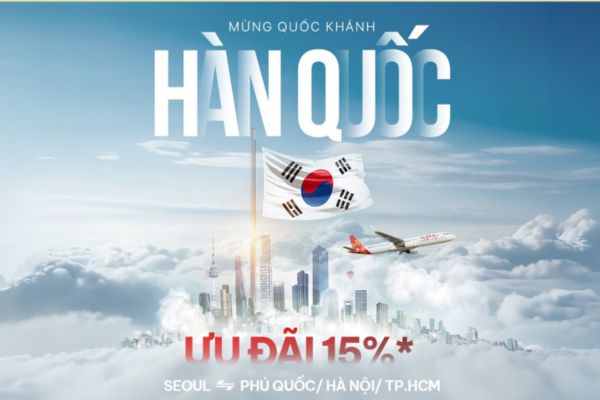 Sun PhuQuoc Airways tung ưu đ&atilde;i 15% chặng Seoul &ndash; Việt Nam dịp Quốc Kh&aacute;nh