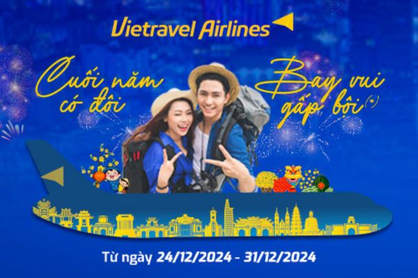 Tận hưởng niềm vui cuối năm cùng Vietravel Airlines