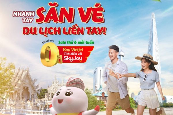 Thứ 6 Siêu Ưu Đãi Bay Quốc Tế 0 Đồng Với Vietjet Air