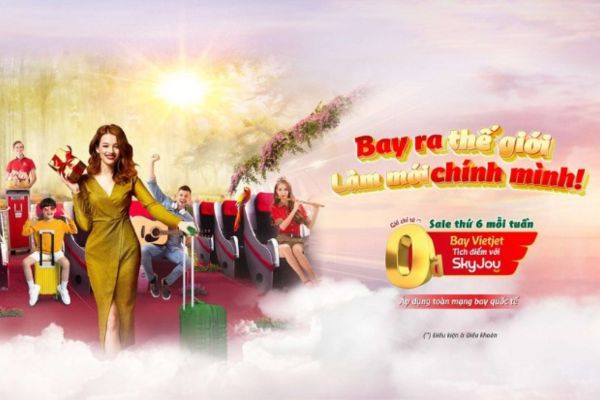 Thứ 6 Siêu Ưu Đãi Bay Quốc Tế 0 Đồng Với Vietjet Air