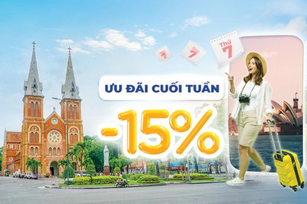 Thứ Ba Săn Vé Giảm Giá 15% trên Hành Trình Bay Quốc Tế