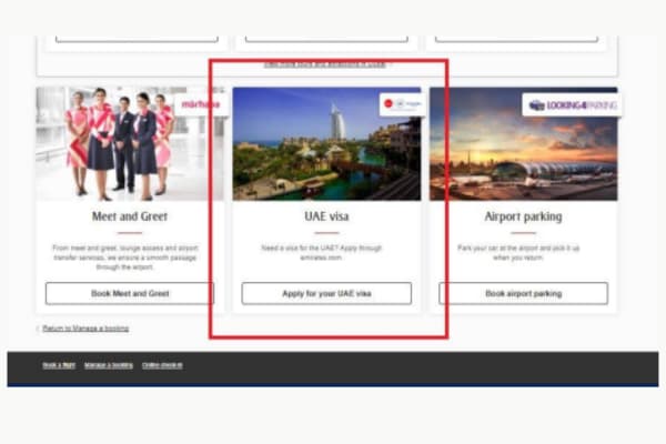 Thủ tục xin visa UAE online