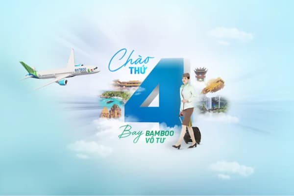 Ưu Đãi Bamboo Chào Thứ 4 Vé Máy Bay Vô Tư