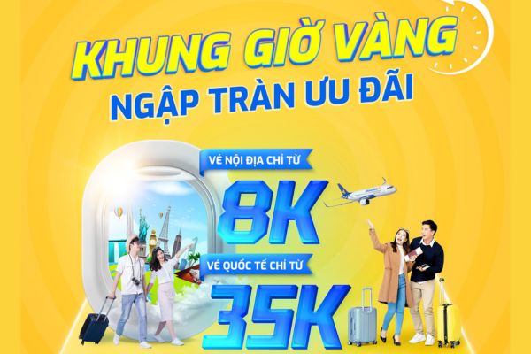 Ưu đãi đặc biệt Vietravel Airlines khung giờ vàng săn vé giá tốt