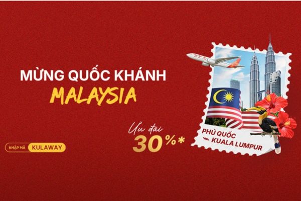 Ưu đãi Quốc khánh Malaysia: Sun PhuQuoc Airways giảm đến 30%