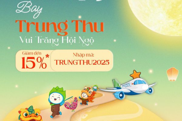 Ưu đãi vé máy bay Bamboo Airways sum vầy mùa trăng sáng