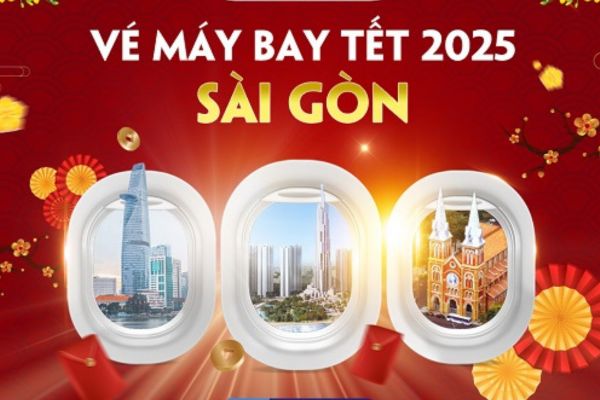 Tết Ất Tỵ Ưu đãi vé máy bay đi Sài Gòn chỉ từ 69.000Đ