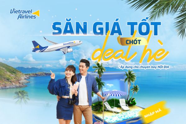 Ưu đãi vé máy bay hè 2026 – Vietravel Airlines tung deal hấp dẫn