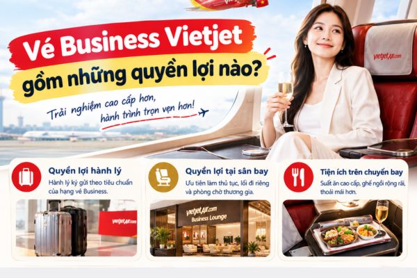 V&eacute; Business Vietjet gồm những quyền lợi n&agrave;o?