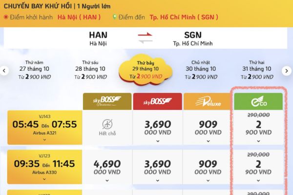 V&eacute; Eco Vietjet l&agrave; g&igrave;? Quyền lợi v&agrave; những điều cần biết trước khi đặt