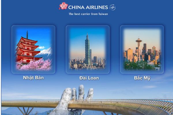 Vé máy bay China Airlines từ Đà Nẵng giảm đến 20%