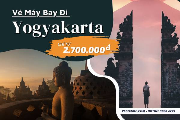 Vé Máy Bay Đi Yogyakarta (YIA) Indonesia Chỉ Từ 2.700.000đ