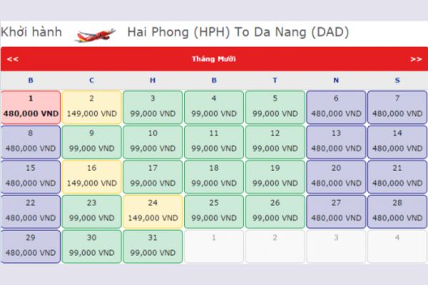 Vé Máy Bay Hải Phòng Đà Nẵng Chỉ 99K Siêu Rẻ!