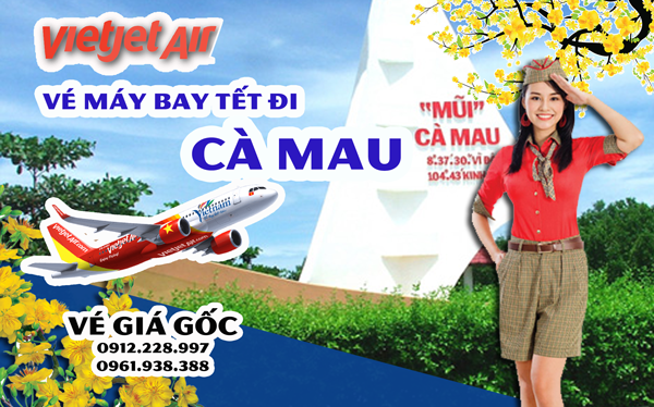 Vé máy bay Tết đi Cà Mau 2019 Vietnam Airline