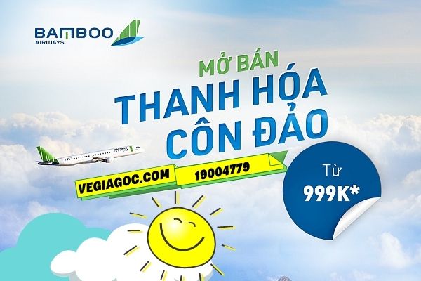 Vé máy bay Thanh Hóa đi Côn Đảo Bamboo Airways