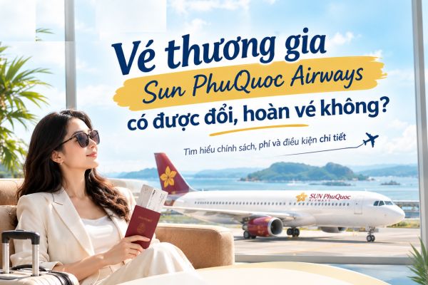 V&eacute; thương gia Sun PhuQuoc Airways c&oacute; được đổi, ho&agrave;n v&eacute; kh&ocirc;ng?