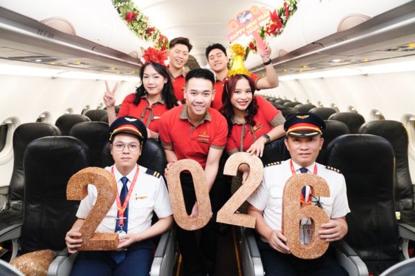Vietjet chủ động tăng gần 1.800 chuyến bay cho m&ugrave;a Tết B&iacute;nh Ngọ 2026