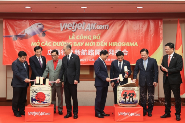 Vietjet công bố đường bay thẳng đầu tiên từ Việt Nam đến Hiroshima