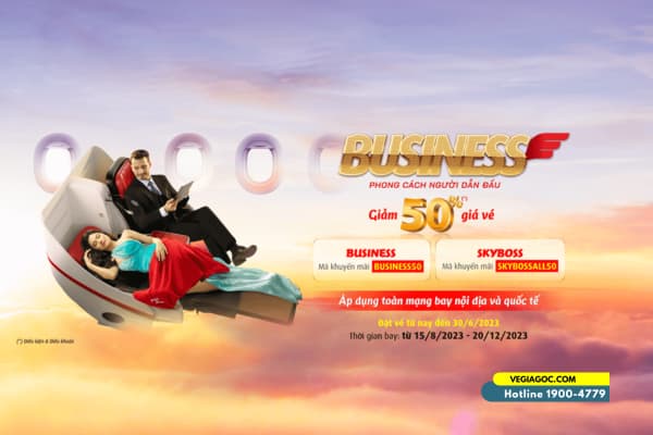 Vietjet Giảm Giá Vé Máy Bay Hạng Skyboss Và Skyboss Business