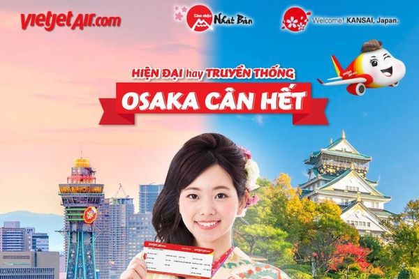 Vietjet kết nối Đ&agrave; Nẵng với Osaka bằng đường bay mới từ 20/12/2026