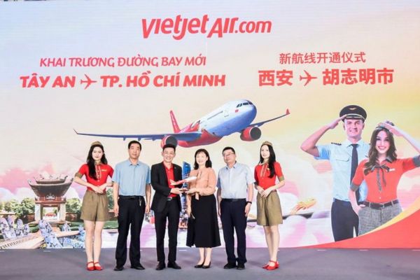 Vietjet khai trương đường bay mới kết nối Tây An với Tp. Hồ Chí Minh