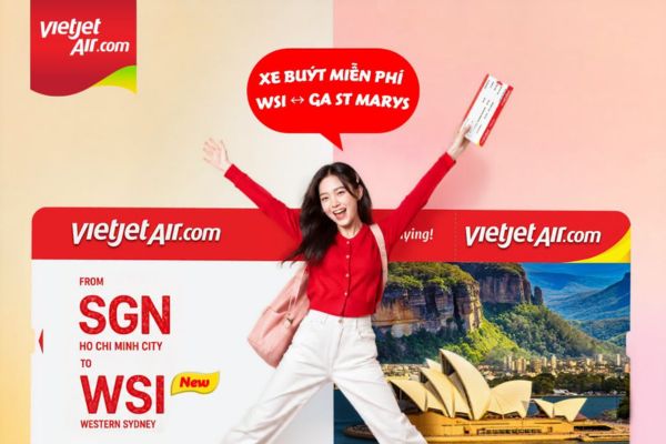 Vietjet tung ưu đ&atilde;i giảm 20% v&eacute; Thương gia đi &Uacute;c