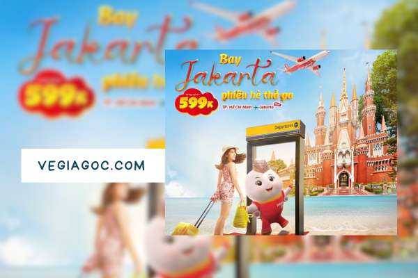 VietjetAir Tung Vé Khuyến Mãi Hồ Chí Minh Đi Jakarta
