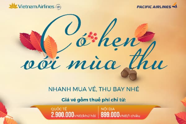 Vietnam Airlines Chào Thu Khuyến Mãi Vé Máy Bay Nội Địa Và Quốc Tế