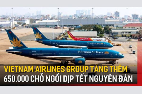 Vietnam Airlines Group tăng cường hơn 650.000 ghế cho mùa Tết 2025